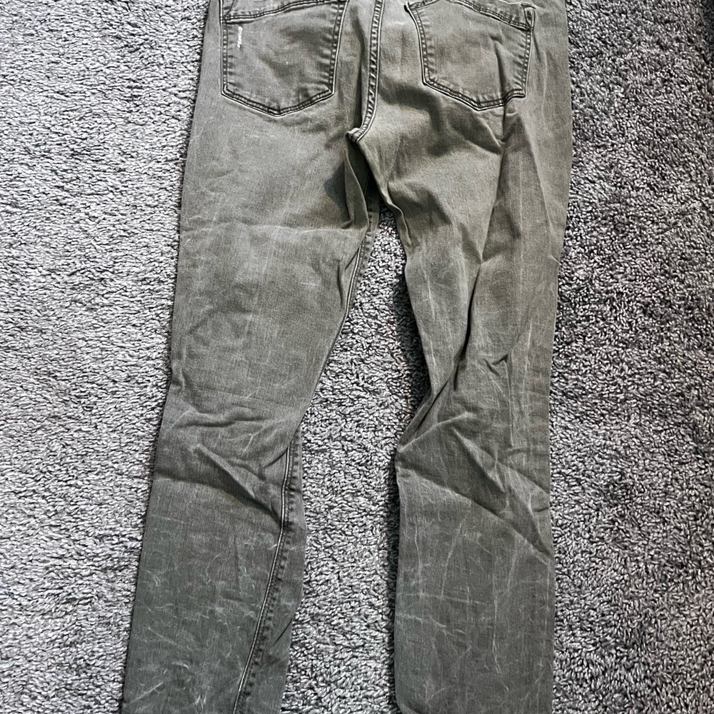 Distressed Green Ripped Jeans - Picture 2 of 2